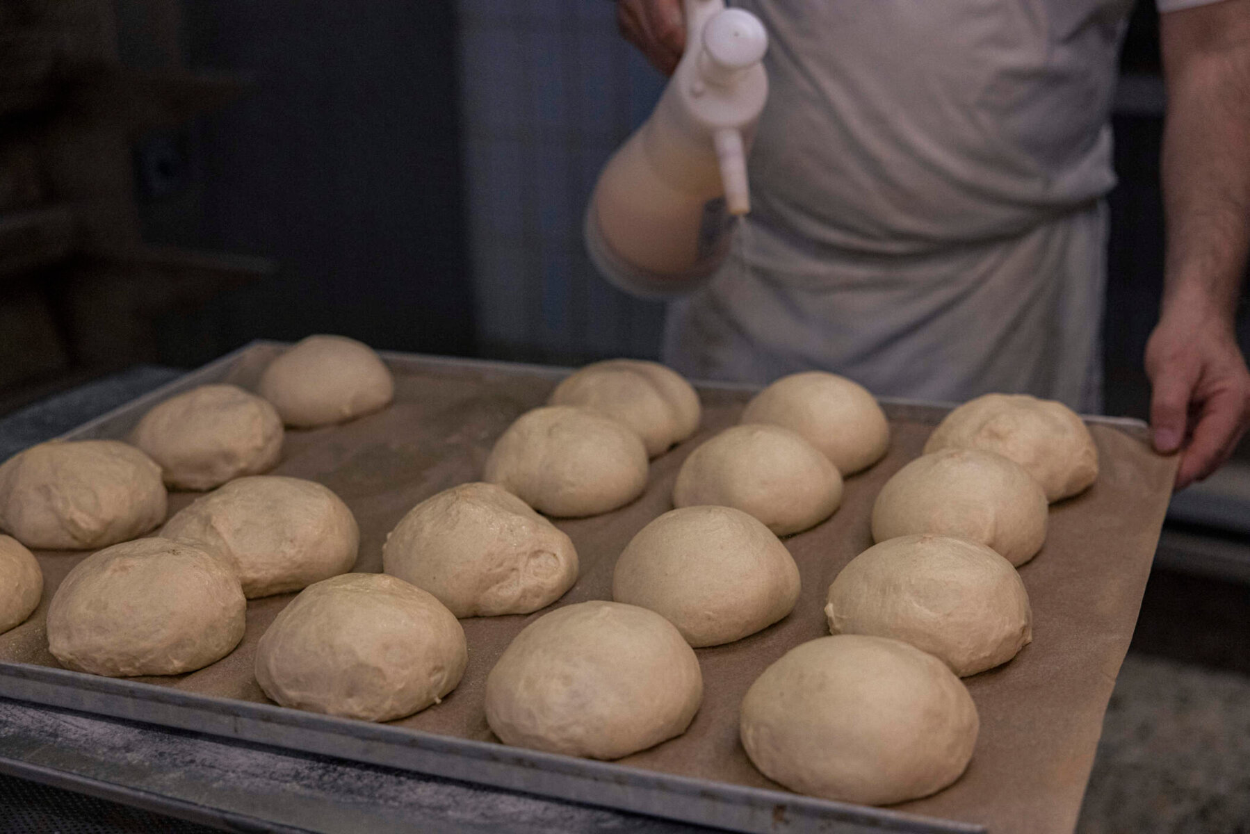 ungebackene Brötchen